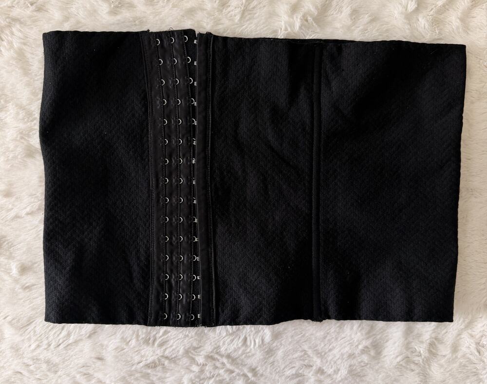 Heavenly Shapewear Waist Trainer Cincher Womens 2X Black Boned Hook & Eye